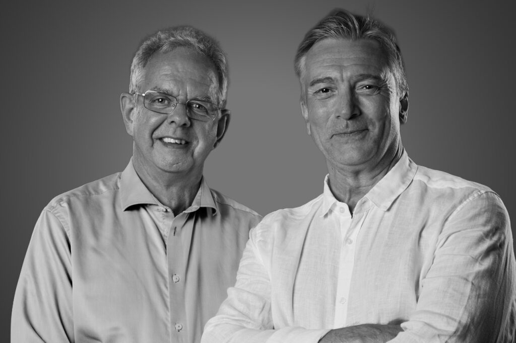 Tony Wetter och Krister står bakom Auxentuma affärsmodelleringsverktyg